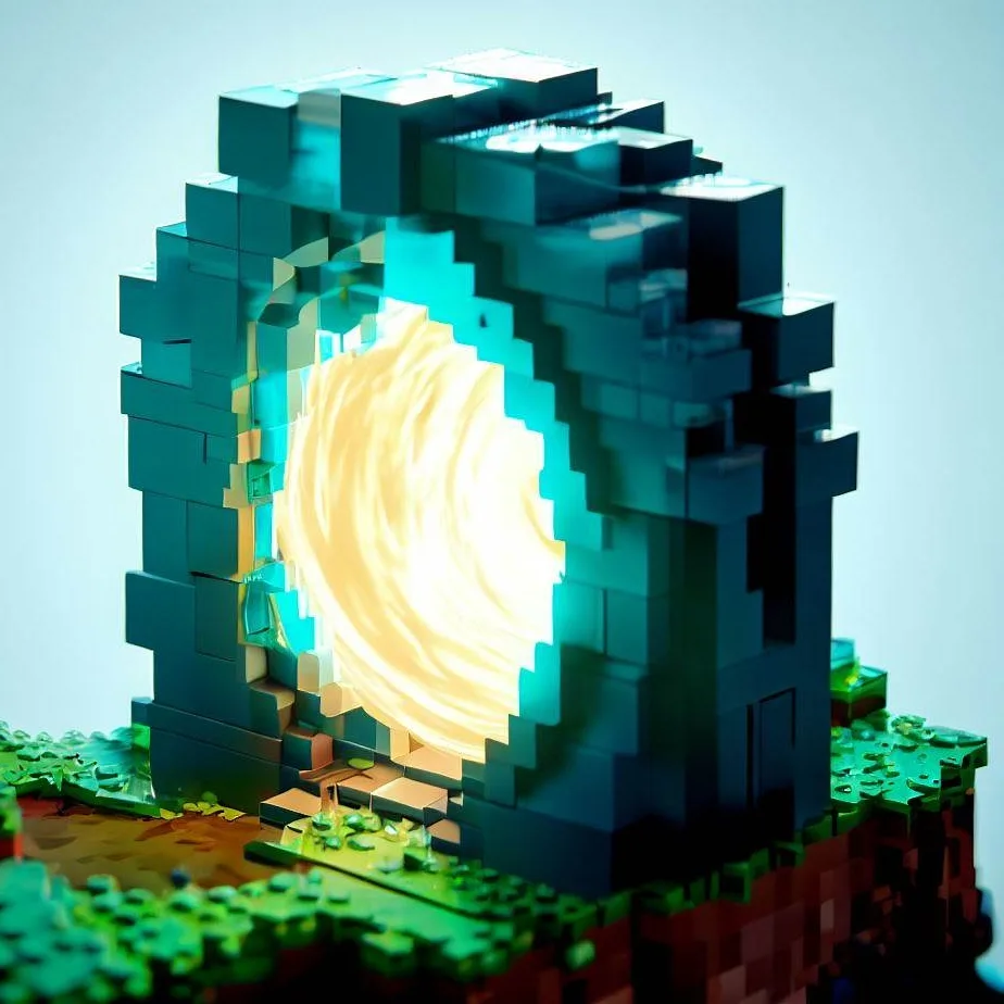 Lego Minecraft Portal do Netheru