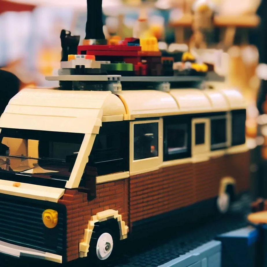 Lego furgonetka na targu