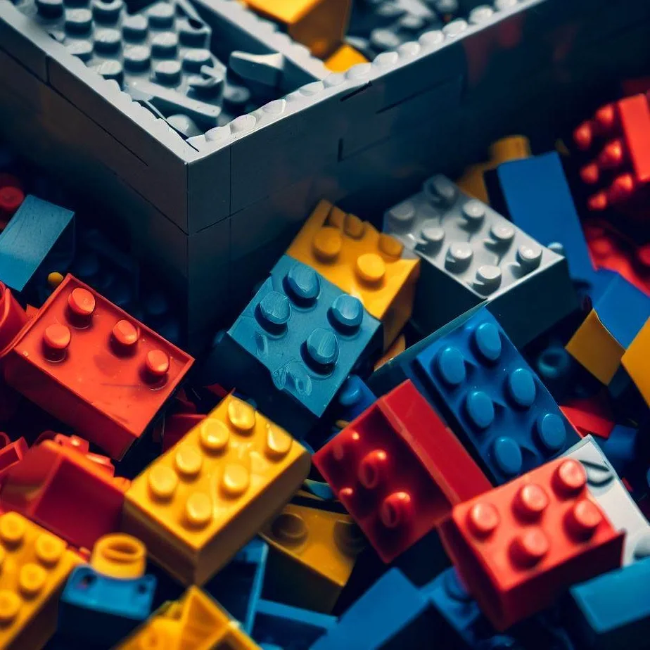 Lego pudełko z klockami