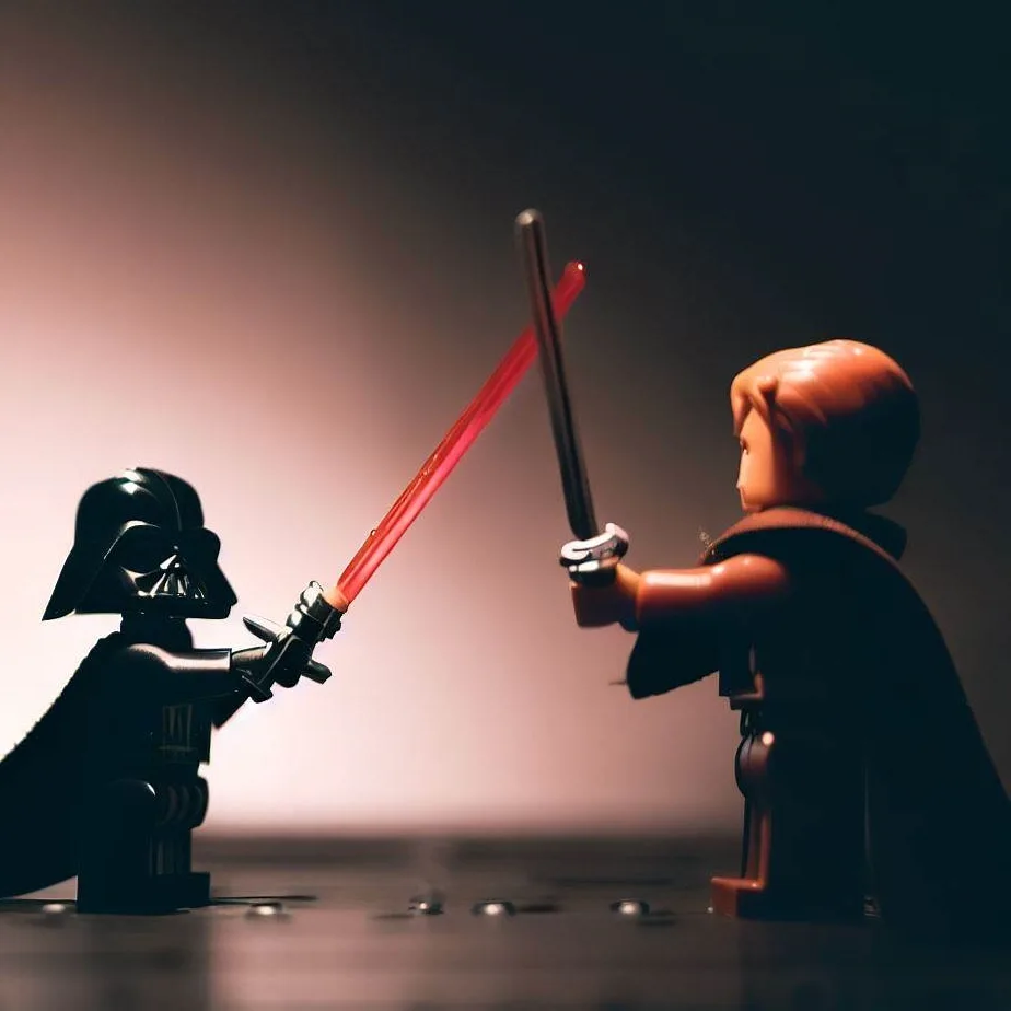 Obi-Wan vs. Darth Vader Lego